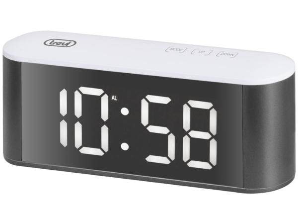 Trevi EC 883 BL Reloj despertador digital Negro, Blanco