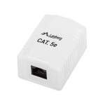 Lanberg OU5-0001-W caja de tomacorriente RJ-45 Blanco