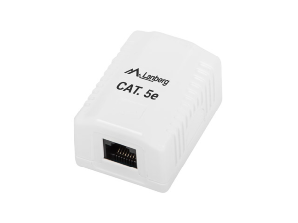 Lanberg OU5-0001-W caja de tomacorriente RJ-45 Blanco