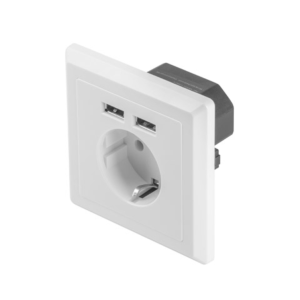 Lanberg AC-WS01-USB2-F set de conectores y conector Socket 1366