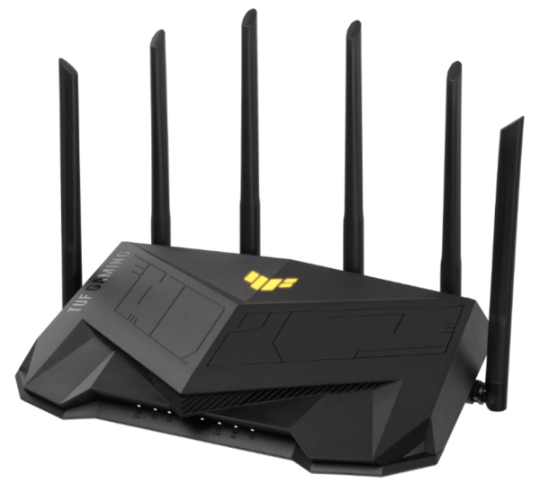 ASUS TUF Gaming AX6000 (TUF-AX6000) router inalámbrico Gigabit Ethernet Doble banda (2,4 GHz / 5 GHz) Negro