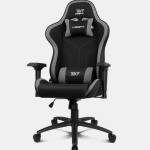 DRIFT DR110BGRAY silla para videojuegos Butaca para jugar Asiento acolchado Negro, Gris