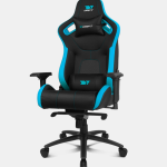 DRIFT DR600BL silla para videojuegos Butaca para jugar Asiento acolchado Negro, Azul