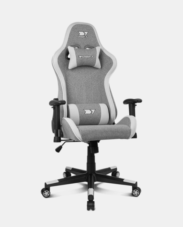 DRIFT DR90 PRO Silla para videojuegos de PC Asiento acolchado Gris, Blanco