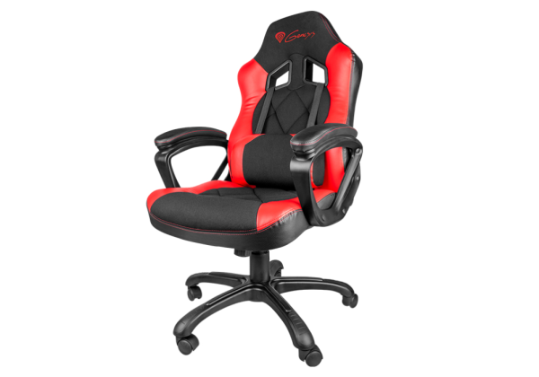 GENESIS SX33 Silla para videojuegos de PC Asiento acolchado Negro, Rojo