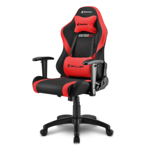 Sharkoon Skiller SGS2 Jr. Silla para videojuegos universal Asiento acolchado Negro, Rojo