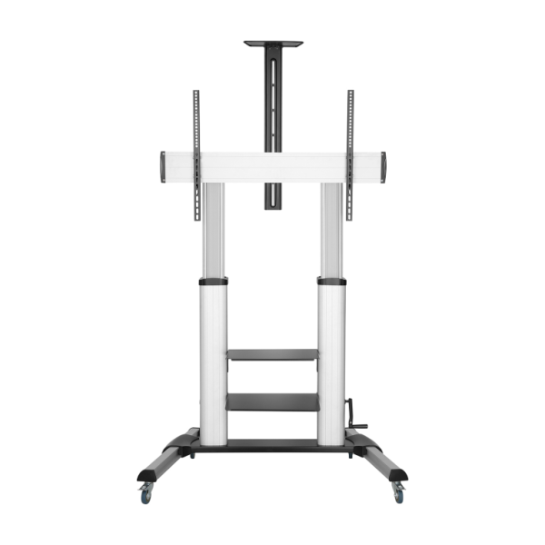 AISENS FT100TE-125 soporte para pantalla de señalización 2,54 m (100") Negro, Plata