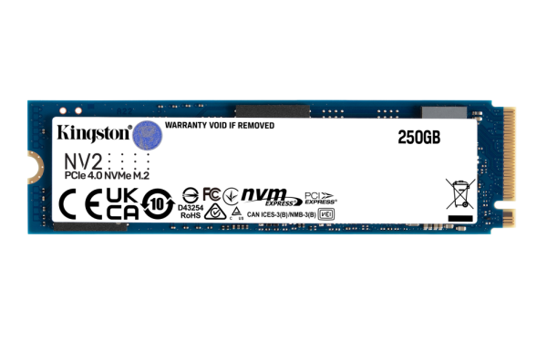 Kingston Technology NV2 250 GB M.2 PCI Express 4.0 NVMe 3D NAND