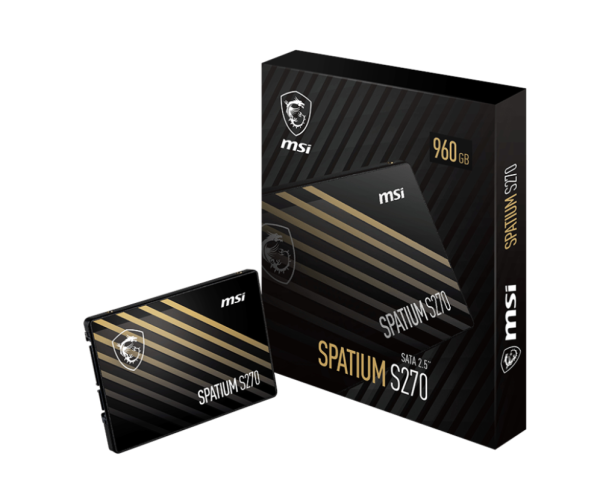 MSI SPATIUM S270 SATA 2.5 960GB unidad de estado sólido 2.5" Serial ATA III 3D NAND