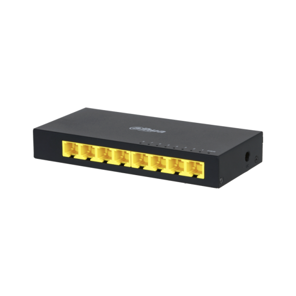 Dahua Technology Access DH-PFS3008-8GT switch No administrado L2 Gigabit Ethernet (10/100/1000) Negro