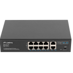 Lanberg RSFE-8P-2GE-120 switch No administrado Gigabit Ethernet (10/100/1000) Energía sobre Ethernet (PoE) 1U Negro