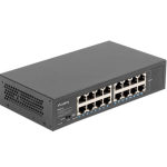 Lanberg RSGE-16 switch No administrado Gigabit Ethernet (10/100/1000) 1U Negro