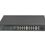 Lanberg RSFE-16P-2C-150 switch No administrado Gigabit Ethernet (10/100/1000) Energía sobre Ethernet (PoE) 1U Negro