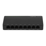 Lanberg DSP2-1008-12V switch No administrado Gigabit Ethernet (10/100/1000) Negro