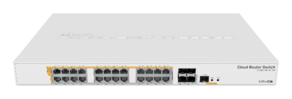 Mikrotik CRS328-24P-4S+RM switch Gestionado L2/L3 Gigabit Ethernet (10/100/1000) Energía sobre Ethernet (PoE) 1U Blanco