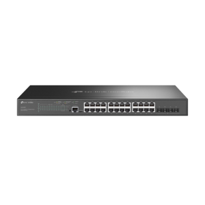 TP-Link Omada SG3428MP switch Gestionado L2+ Gigabit Ethernet (10/100/1000) Energía sobre Ethernet (PoE) 1U Negro