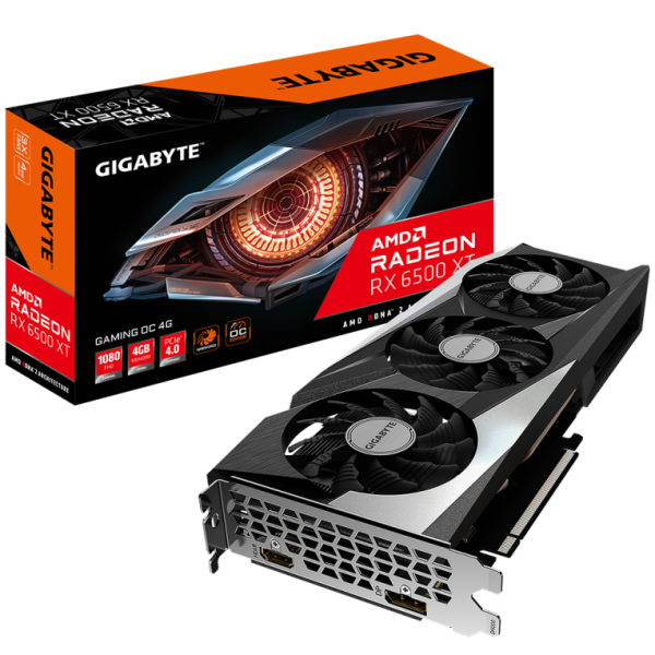 GIGABYTE GAMING Radeon RX 6500 XT OC 4G AMD 4 GB GDDR6