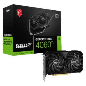 MSI VENTUS GEFORCE RTX 4060 TI 2X BLACK 16G OC tarjeta gráfica NVIDIA 16 GB GDDR6