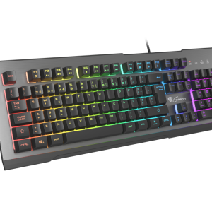 GENESIS Rhod 500 RGB teclado Juego USB QWERTY Portugués Negro, Plata