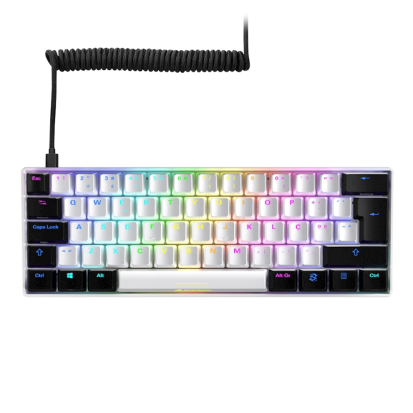 Sharkoon SGK50 S4 teclado Juego USB QWERTY Español Blanco