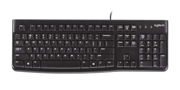 Logitech K120 Corded Keyboard teclado USB QWERTY Español Negro