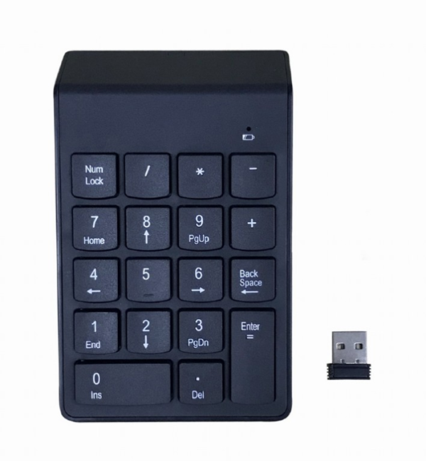 Gembird KPD-W-02 teclado numérico Portátil/PC Bluetooth Negro