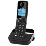 Alcatel F860 Teléfono DECT/analógico Identificador de llamadas Negro