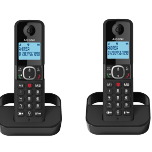 Alcatel F860 DUO EU Teléfono DECT Identificador de llamadas Negro