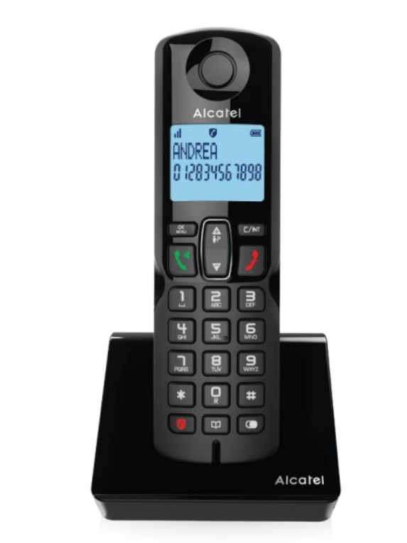 Alcatel S280 DUO BLK Teléfono DECT Identificador de llamadas Negro