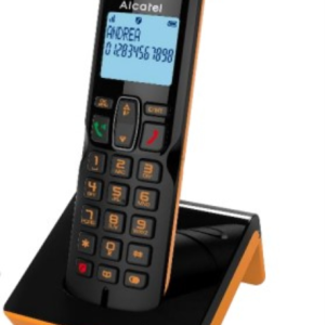 Alcatel S280 Teléfono DECT Identificador de llamadas Negro, Naranja