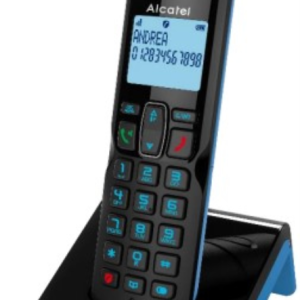 Alcatel S280 SOLO BLUE Teléfono DECT Identificador de llamadas Negro, Azul