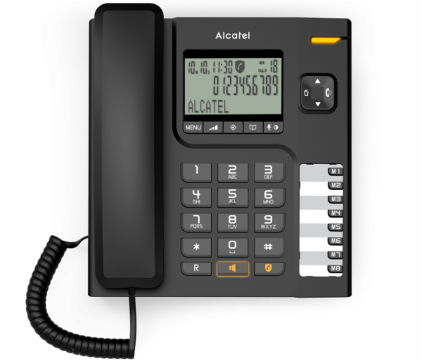 Alcatel T78 Identificador de llamadas Negro