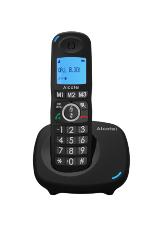 Alcatel XL535 DUO Identificador de llamadas Negro