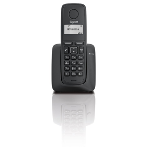 Gigaset A116 Teléfono DECT Identificador de llamadas Negro