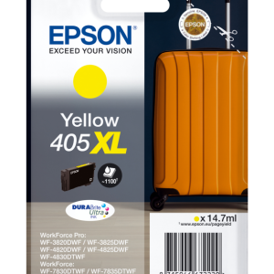 Epson 405XL DURABrite Ultra Ink cartucho de tinta 1 pieza(s) Original Alto rendimiento (XL) Amarillo