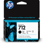 HP 712 38-ml Black DesignJet Ink Cartridge cartucho de tinta 1 pieza(s) Original Rendimiento estándar