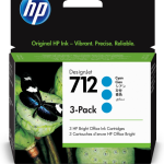 HP 712 3-pack 29-ml Cyan DesignJet Ink Cartridge cartucho de tinta 3 pieza(s) Original Rendimiento estándar