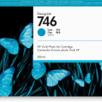 HP 746 300-ml Cyan DesignJet Ink Cartridge cartucho de tinta 1 pieza(s) Original Rendimiento estándar