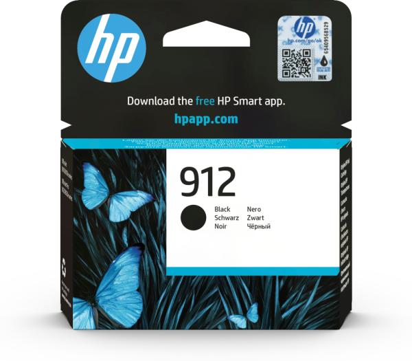 HP 912 Black Original Ink Cartridge cartucho de tinta 1 pieza(s) Rendimiento estándar