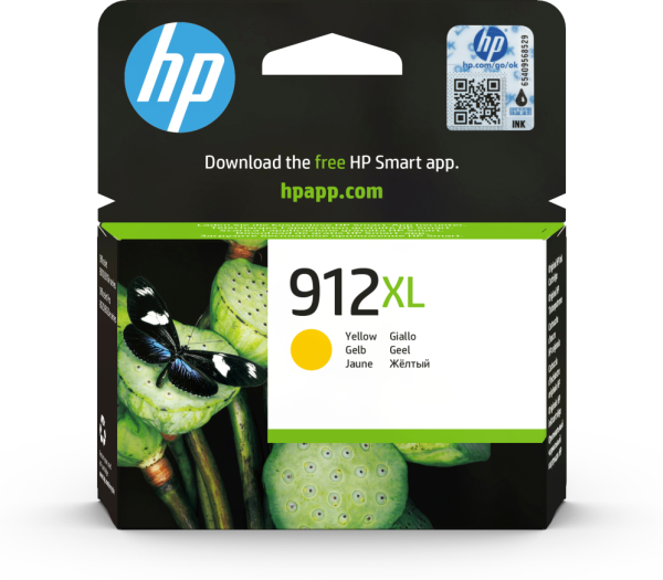 HP 912XL High Yield Yellow Original Ink Cartridge cartucho de tinta 1 pieza(s) Alto rendimiento (XL)