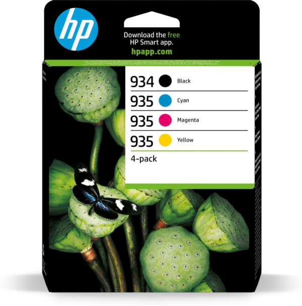 HP 934 Black/935 Cyan/Magenta/Yellow 4-pack Original Ink Cartridges cartucho de tinta 4 pieza(s) Rendimiento estándar Negro, Cian, Magenta, Amarillo