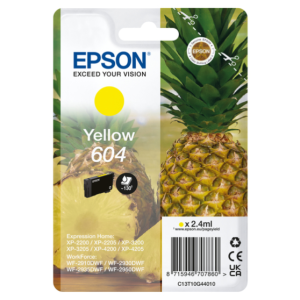 Epson 604 cartucho de tinta 1 pieza(s) Original Rendimiento estándar Amarillo