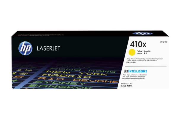 HP 410X High Yield Yellow Original LaserJet Toner Cartridge cartucho de tóner 1 pieza(s)