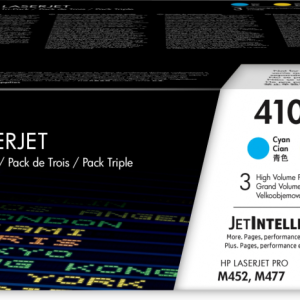 HP 410X 3-pack High Yield Cyan/Magenta/Yellow Original LaserJet Toner Cartridges cartucho de tóner 3 pieza(s) Cian, Magenta, Amarillo