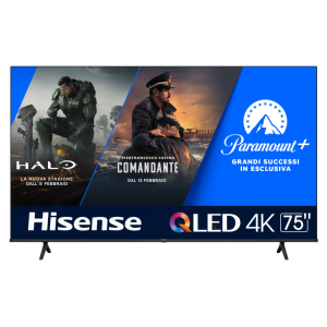 Hisense 75E7KQ Televisor 190,5 cm (75") 4K Ultra HD Smart TV Wifi Negro 300 cd / m²