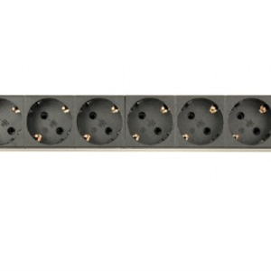 Gembird EG-PDU-014-C14 unidad de distribución de energía (PDU) 8 salidas AC 1U Negro