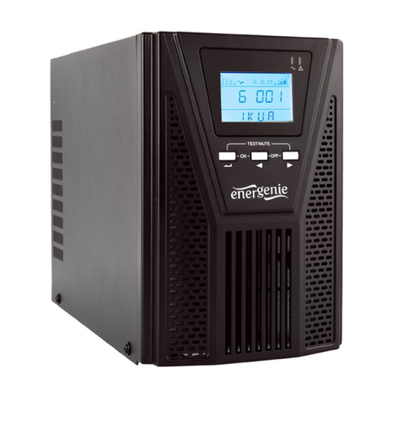 Gembird EG-UPSO-1000 sistema de alimentación ininterrumpida (UPS) Doble conversión (en línea) 1 kVA 900 W 4 salidas AC