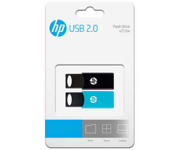 HP v212w unidad flash USB 64 GB USB tipo A 2.0 Negro, Azul