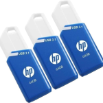 PNY x755w Triple Pack unidad flash USB 64 GB USB tipo A 3.2 Gen 1 (3.1 Gen 1) Azul, Blanco