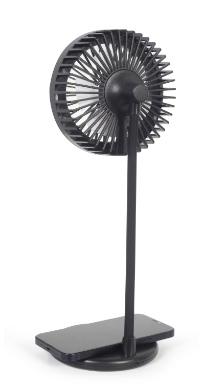 Gembird TA-WPC10-LEDFAN-01 ventilador Negro